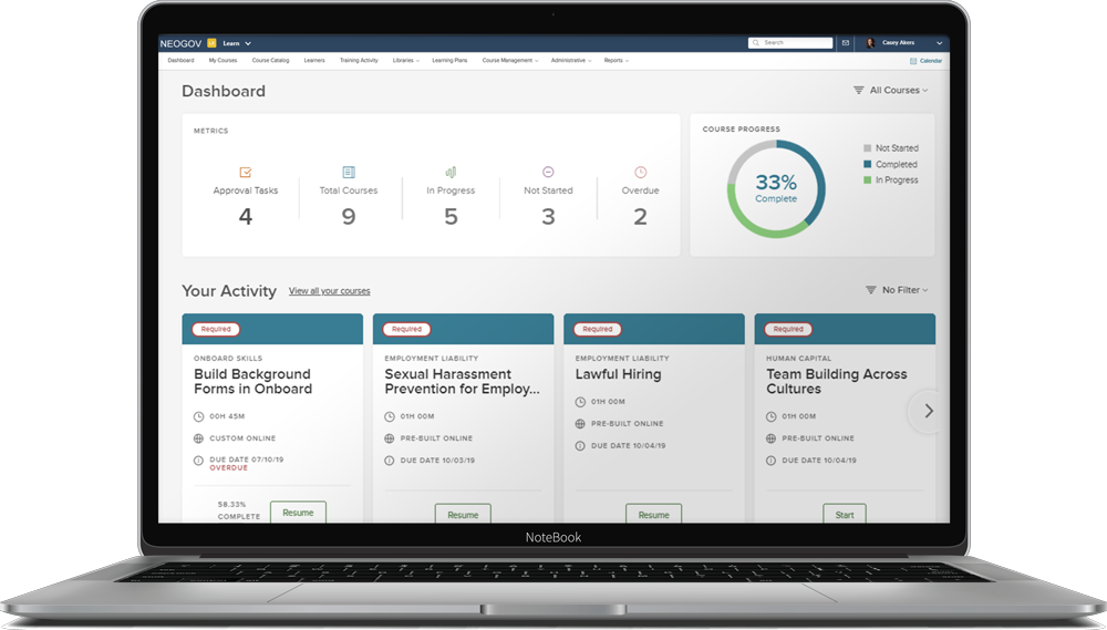Government Learning Management System NEOGOV