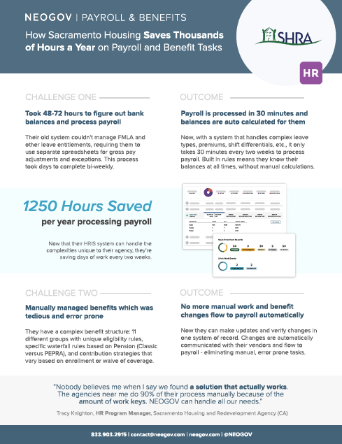 NEOGOV HRIS Case Study - Payroll Benefits - Sacramento Housing (CA) - Thumbnail