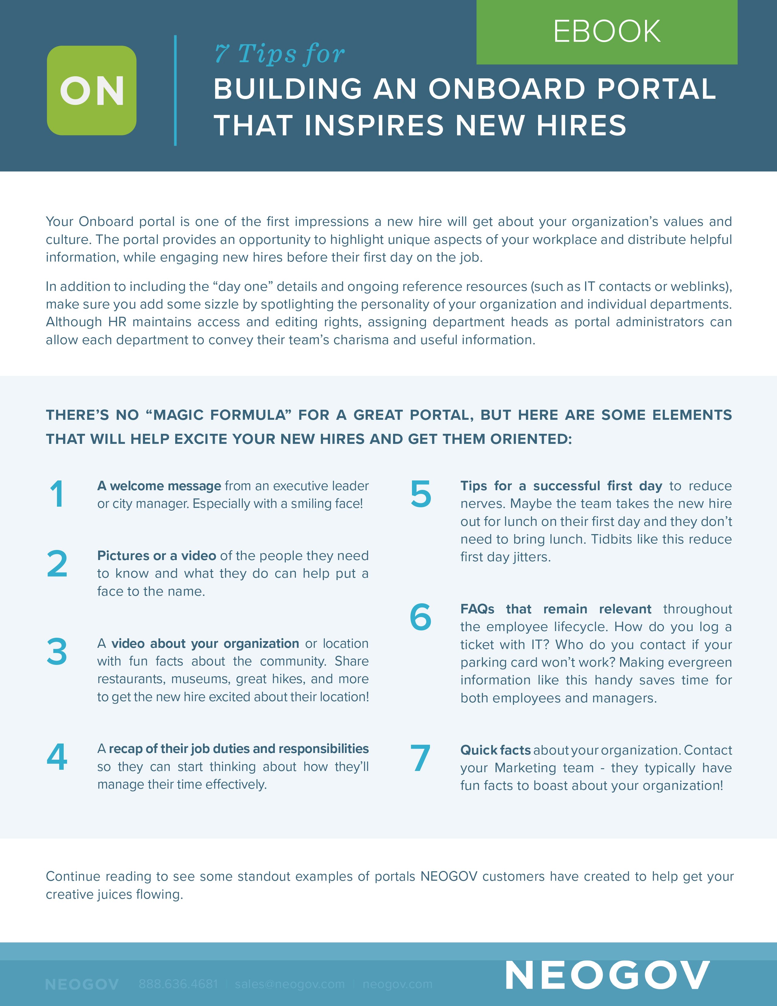 7 Tips for Building an Onboard Portal that Inspires New Hires 7 Tips for Building an Onboard Portal that Inspires New Hires
